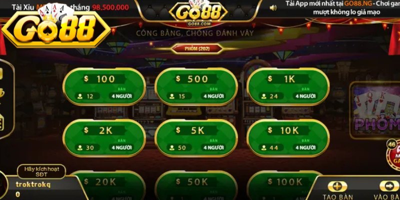 Thông tin tổng quan giới thiệu về tựa game Phỏm